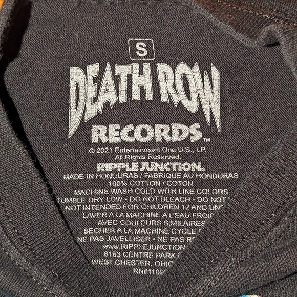DEATH ROW RECORD Tee Shirt Sz Small - Picture 3 of 4